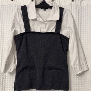 AB Studio Classic White Top Size XL